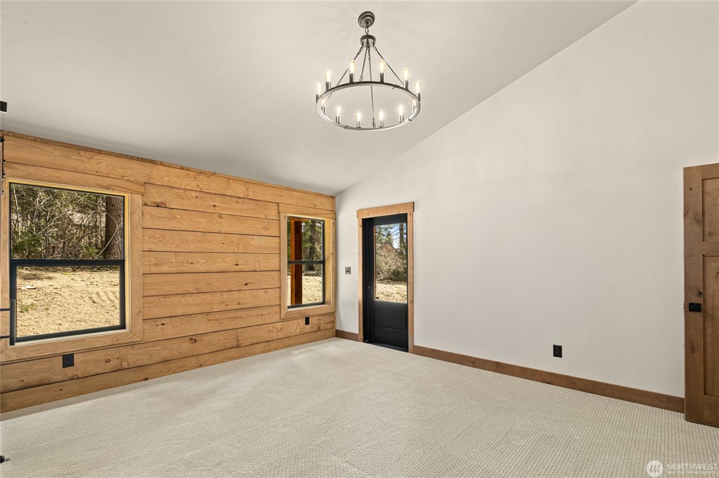 Cedar accent wall