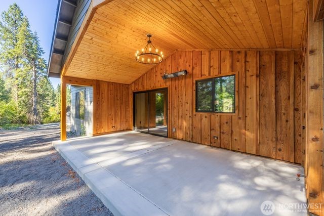 Heated back patio